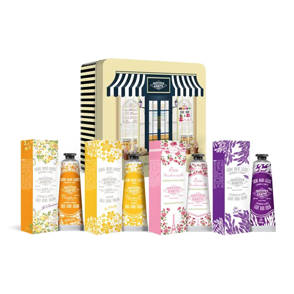 Coffret crèmes mains karité - 4 x 30 ml